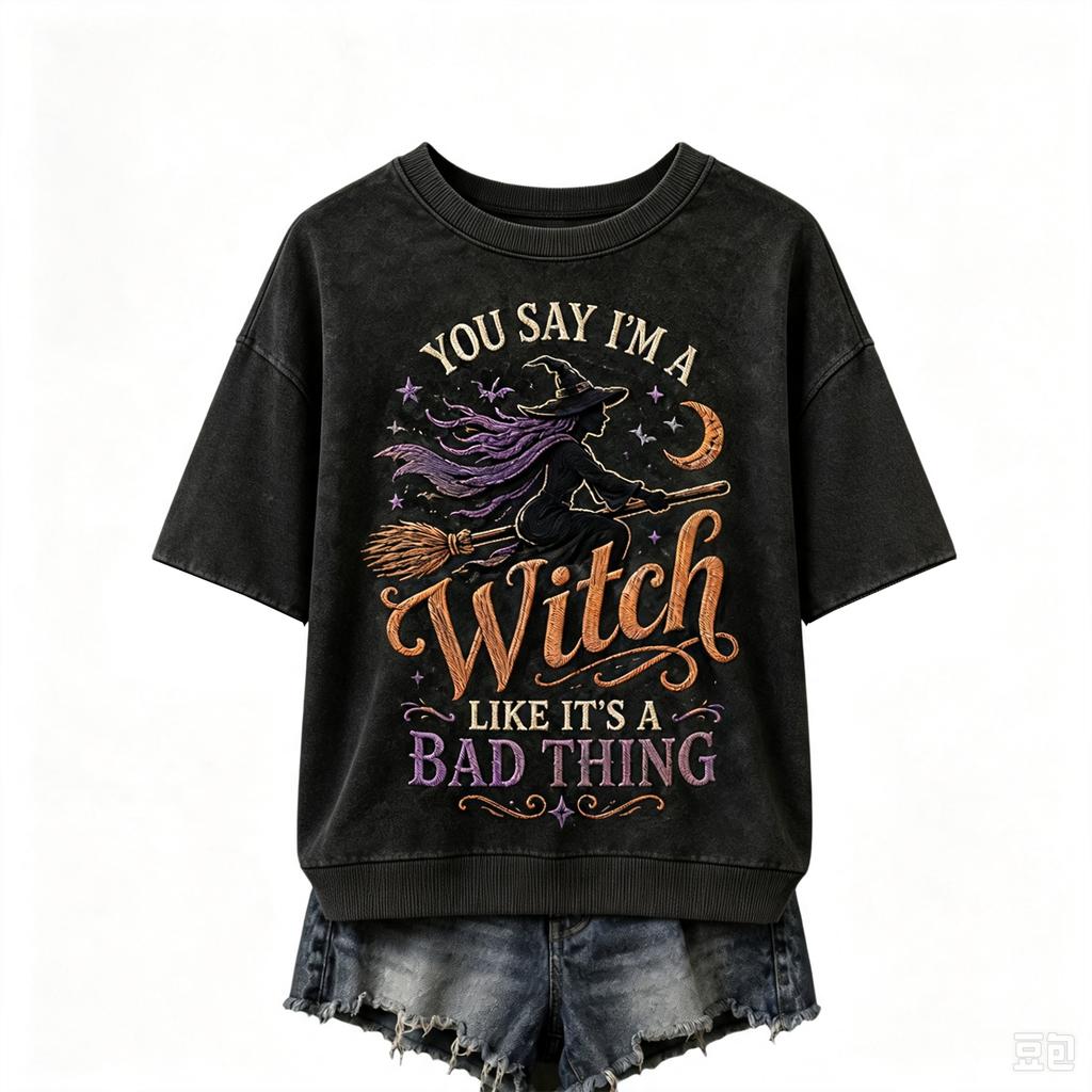 Women's Round Neck Printed Lightweight Casual Tops for Spring and Summer Daily Wear