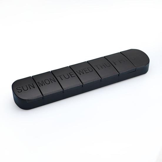 Weekly Pill Box Large Capacity Multiple Compartments Dustproof Lightweight Portable 7-Day Vitamin Medicine Box Organizer