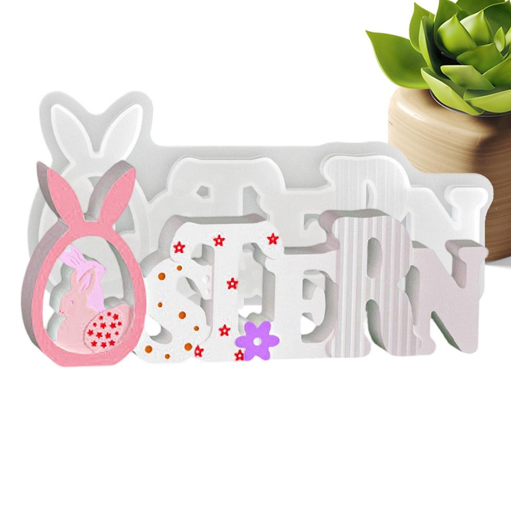 Easter Egg Silicone Mold Reusable Easy Release Craft Supplies Easter Molds Silicone Baking Tools For Plaster Wax Clay Resin Soap