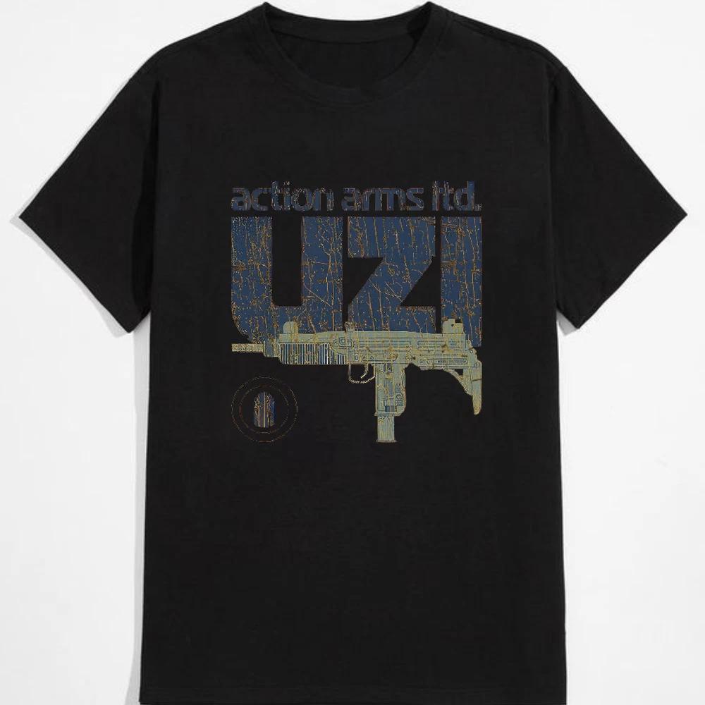 Action arms ltd uzi 1980 vintage mens tshirt S