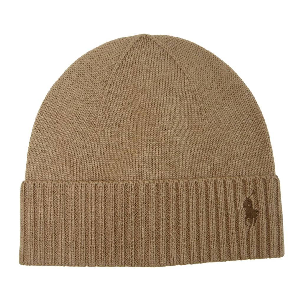 [Polo Ralph Lauren] Knit Cap, Knit Hat, Men's, Women's, POLO Beanie (JP, Alphabet, Free Size, Camel) [Product]