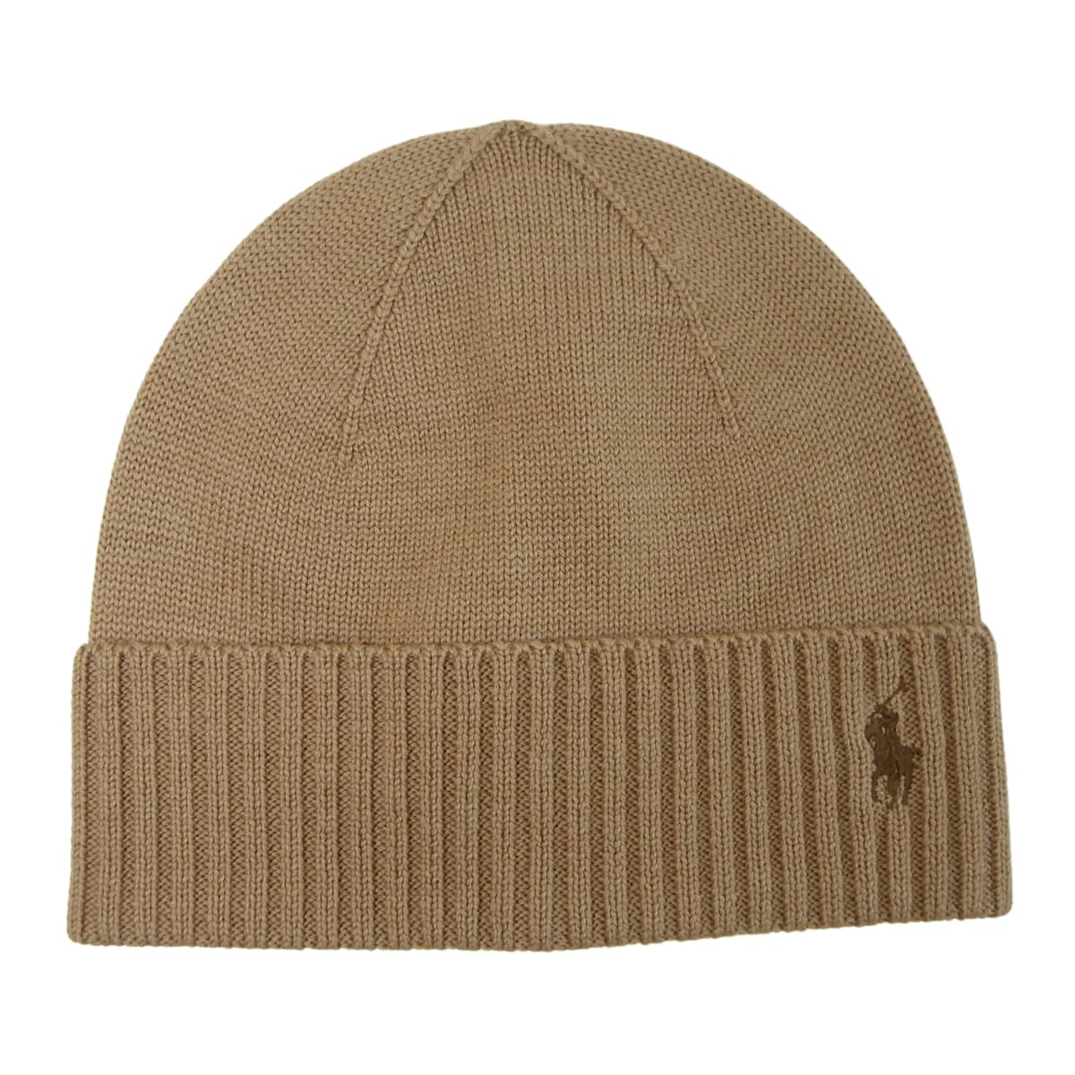 

[Polo Ralph Lauren] Вязаная шапка, Вязаная шапка, Мужская, Женская, Шапка POLO (Япония, Алфавит, Универсальный размер, Верблюжий) [Продукт]