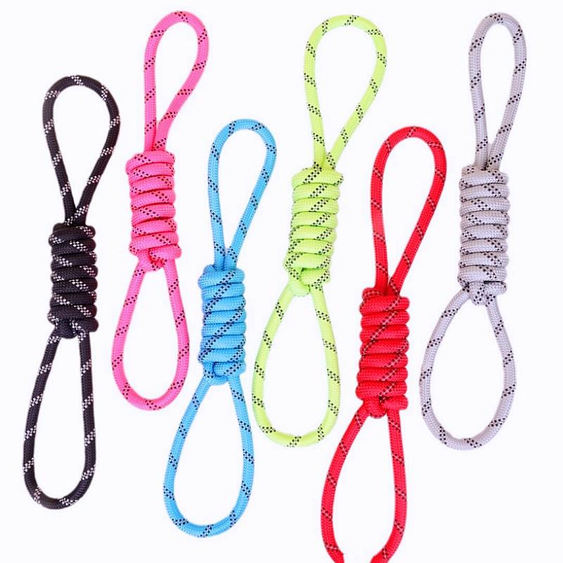 Dog Toys Cotton Ropes Dogs Toy Reflective Knot Rope Toys for Dog Teeth Molar Chew Proof Rope Dogs Training Toy Puppy Accessories