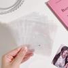 Korean Holographic Star PVC Card Holder - Cute Heart Zipper Album for Photocards & Journaling