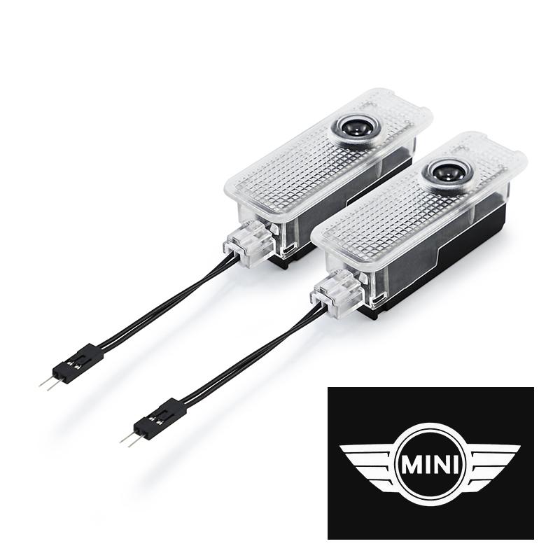 

For Mini Cooper JCW Works Cabrio Aceman Hatch F54 F55 F56 F57 F60 R50 R52 2Pcs LED Car Logo Welcome Light Atmosphere Ghost Lamp