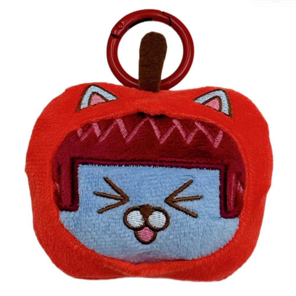 KAKAO FRIENDS Ryan Lion Fruit Plush Handheld Mirror & Bag Charm Keychain