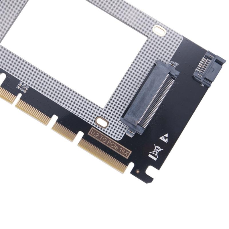 Metal PCIe 4.0U.2 Adapter Card Supporting 32Gbps Data Transfer Ssds Connectors for PC Builds Metal Constructions