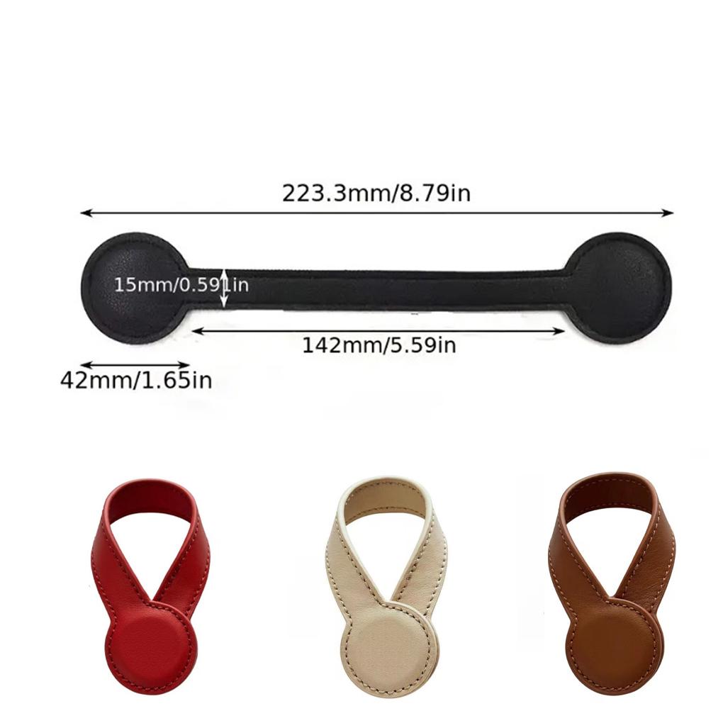 Magnetic Towel PU Circular Towel Portable Hat Backpack Clip Hanging Black Durable and Saving Kitchen and Bathroom