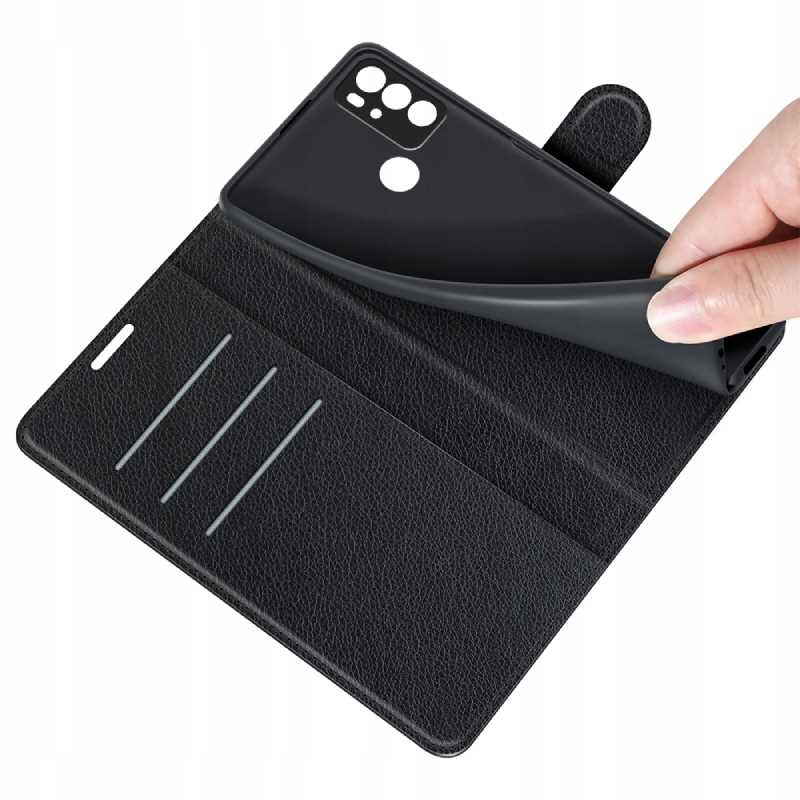Litchi Moto G60S Czarny