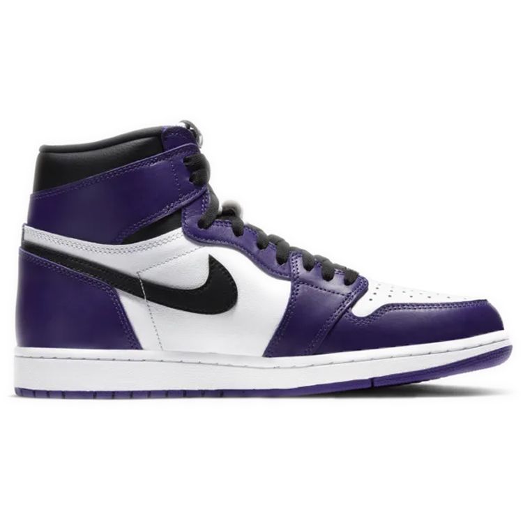 Air Jordan 1 Retro High OG Court Purple 2.0 Sneakersy Unisex Biały Czarny 555088-500