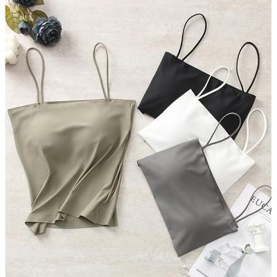 Women Tank Top Halter Crop Tops Summer Camis Backless Camisole Fashion Casual Tube Female Sleeveless Cropped Vest