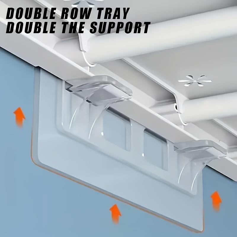 14pcs Transparent Acrylic Shelf Brackets - Non-Drilling Adhesive Mounting Hardware for Kitchen Cabinets, Bookshelves & Home Organization