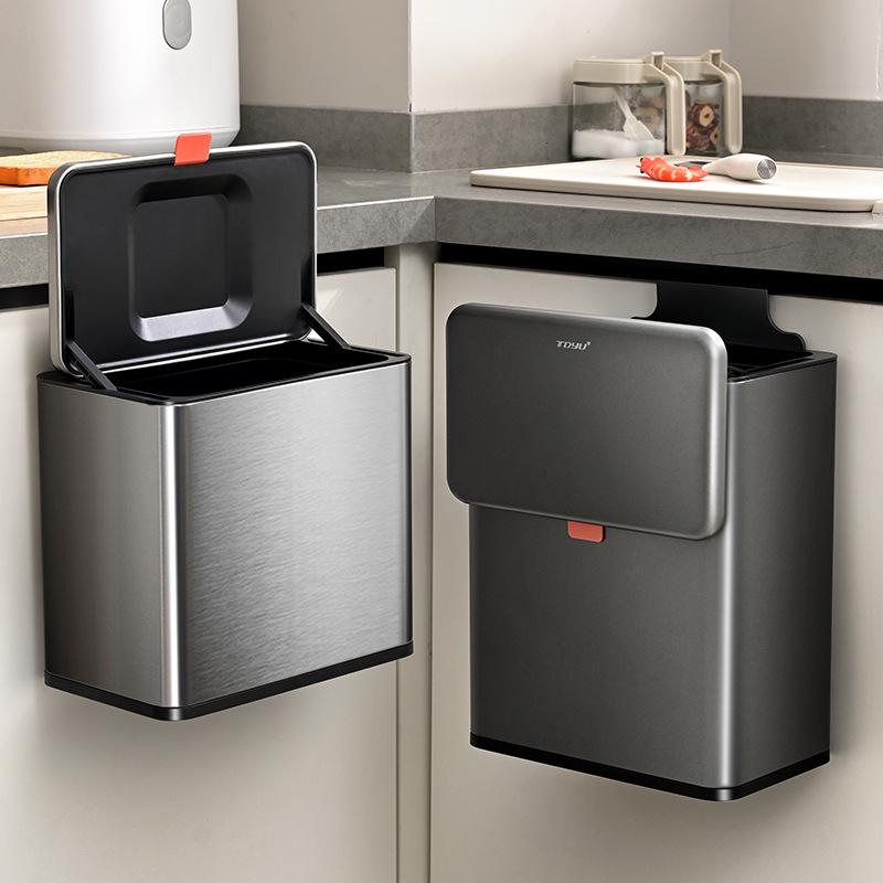 

Heaven & Earth Stainless Steel Kitchen Hanging Trash Can