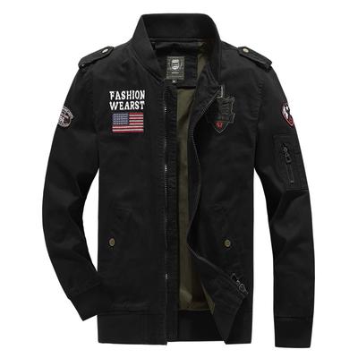 Men 'S Coat Washed Cotton Jacket Men 'S Military Work Wear Casual Autumn Coat