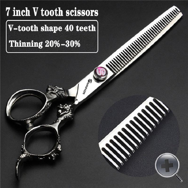 5/6/6.5/7/7.5 Inch Professional Hairdressing Scissors Japan 440C Hairdreser Scissors Barber Shears Set Cutting Thinning Haircut