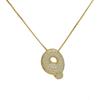 Luxury Zircon 26 English Letter Pendant Necklace for Women Gold Plated Stainless Steel Chain Fat Alphabet Hip Hop Necklace
