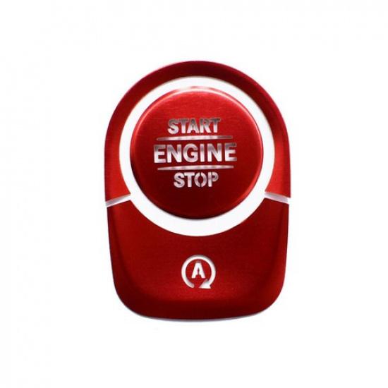 3Piece Red Aluminum Alloy Driver Start Button Sticker For Benz A CLA Class 20-24