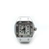Stylish Alloy Silver Shell Ring Watch with Large & Small Numbers for Men & Women