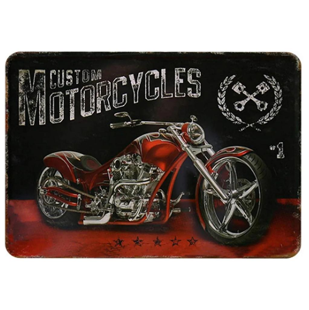 Decor Old Motorcycles Vintage Metal Tin Signs Ride Free Funny Poster Decor for Cafe Garage Bar Pub Club Man Cave Wall Decoration
