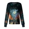 Women's Casual Long Sleeve Single Breasted  Printed Dry-nurse Top