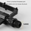 Aluminum Alloy Mountain Bicycles Pedals Wide Flat Cycling Pedals Sealed Bearing Nonslip Bicycles Pedals Enduring