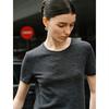 GIOVANNI VALENTINO Women's Round Neck Short Sleeve Pure Wool T-Shirt