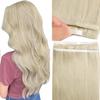 [NEW] Full Shine 50G One Piece Invisible Genius Hair Extensions Tape-In Real Human Hair Remy Skin Weft Thick Ends For Women