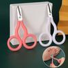 Stainless Steel Mini Pocket Scissors Paper Work Paper Cutter Stationery Safe Mini Scissor  Art Tool
