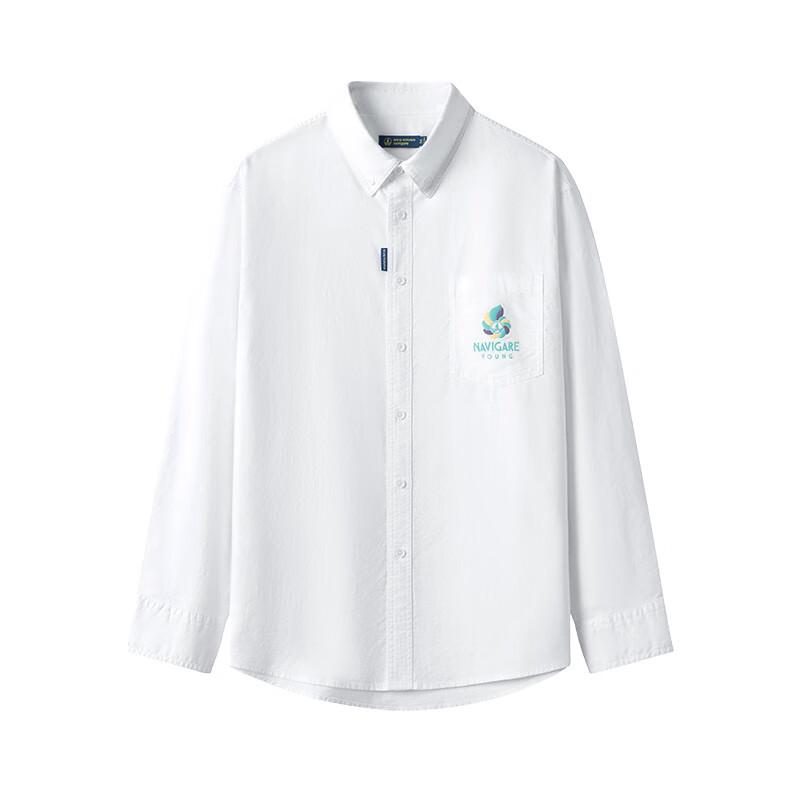 NVG·YOUNG Men's Loose Fit Cotton Long-Sleeve Shirt