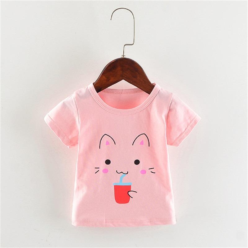 Lawadka Cotton Baby Girls Boys T Shirt Summer Tops Print Toddler Baby t shirt Casual Sport Baby Tees 1st Birthday Clothes 2024