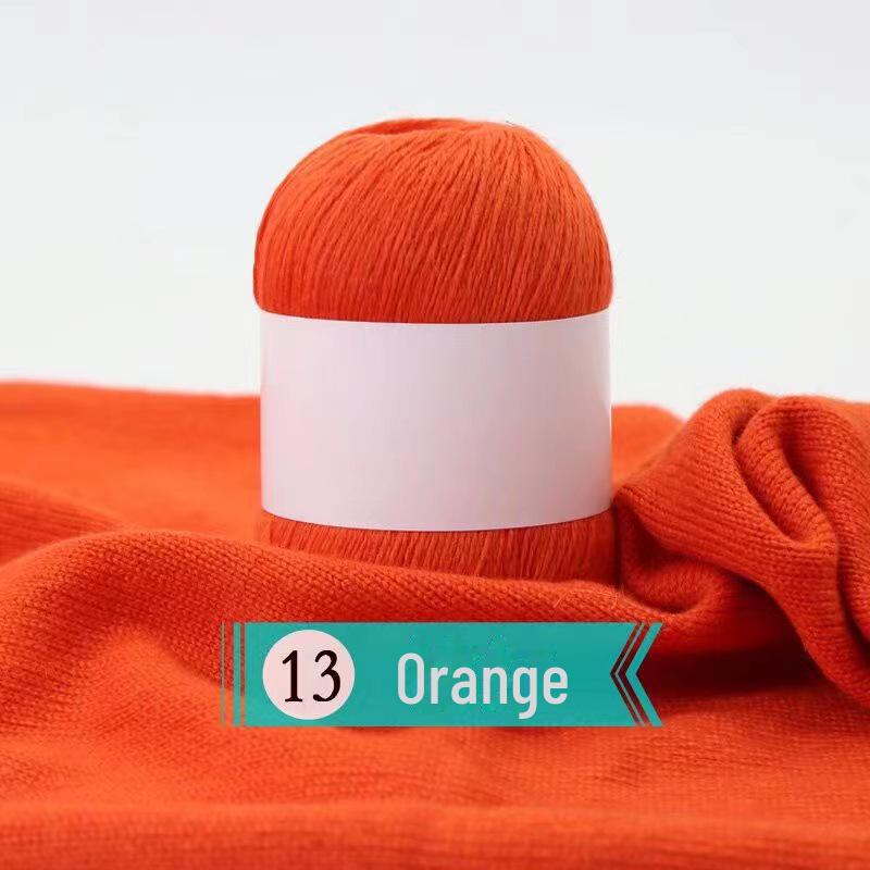 Hand-woven Cashmere Yarn - 3 Ply Soft Wool for Sweaters - Spot Processed Ball of Yarn