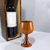 Solid Wood Wooden Wine Goblet Hand-made Jujube Wood Wooden Drinking Cup Wooden Mug  Drinking Wine