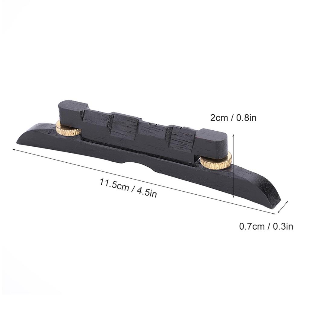 High Quality Adjustable Ebony Bridge for Mandolin Musical Accessory