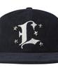 Lujeoseukeulleob Corduroy L Logo Studded Cap Navy