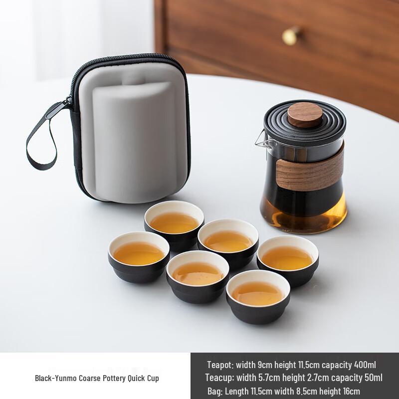 SHIJIANA Portable Ceramic Travel Tea Set