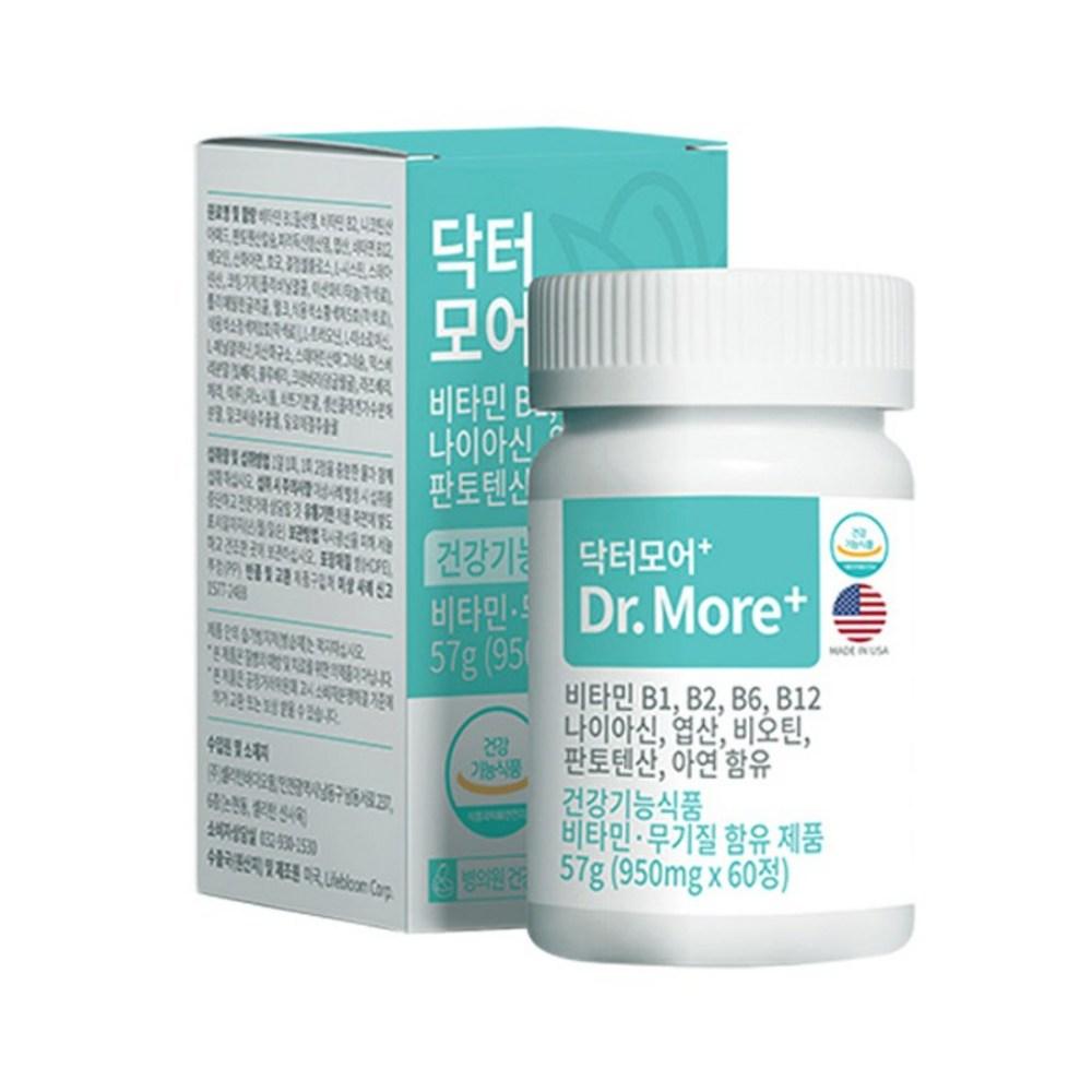 Dr. More Plus Bouncy Biotin Scalp Supplement 60 Tablets Pantothenic Acid Brewer's Yeast 1 pcs
