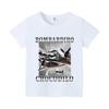 Italian Brainrot Animals Kids T-shirt Cappuccino Assassino Short Sleeve Tops for Kids Funny Meme Cute Tee Summer Clothing