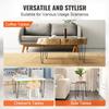VEVOR 482.6MM Hairpin Furniture Legs, Metal Home DIY Projects for Nightstand, Coffee Table, Desk, 226.8KG Load Capacity with Rubber Floor Protectors