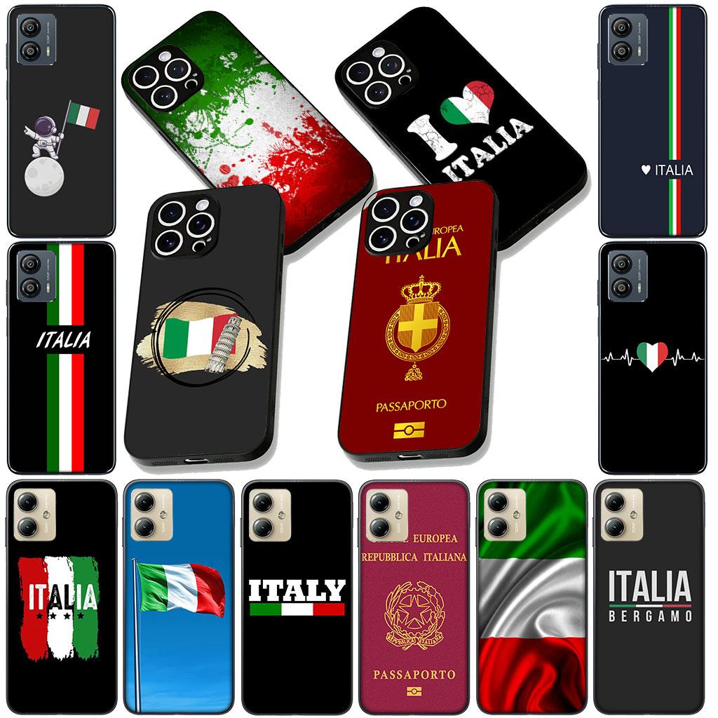 Silikonhülle für Motorola Moto G86 G14 G35 G34 G45 G55 G64 G75 G85 G24 G15 G54 G57 Power Handyhülle Italien Flagge
