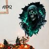 Adesivi Murali in PVC Tema Halloween Adesivo Teschio Horror Decalcomania Impermeabile Autoadesivi Decorazioni Artistiche per Casa Soggiorno Camera da Letto e Festa Adesivo