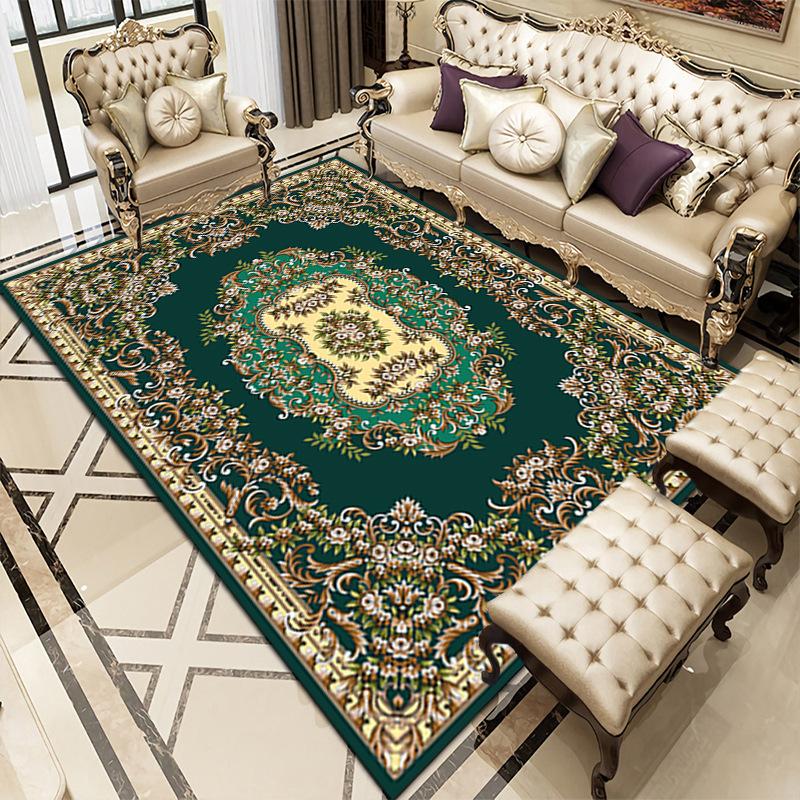 Retro Ethnic Style Carpets for Living Room Persia Bedroom Decor Rug Non-slip Washable Porch Floor Mat Dining Room Lounge Carpet