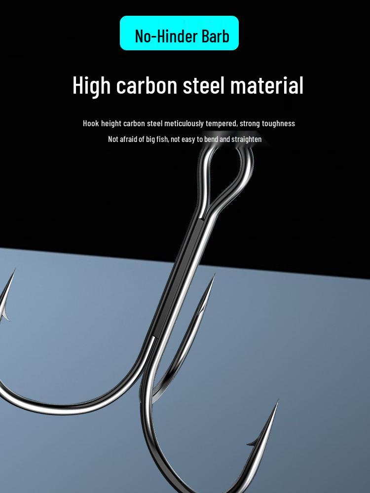 Anchor Fly Tying Hook - Small Treble Lure Hook with Three Claws for Spearfish and Artificial Bait