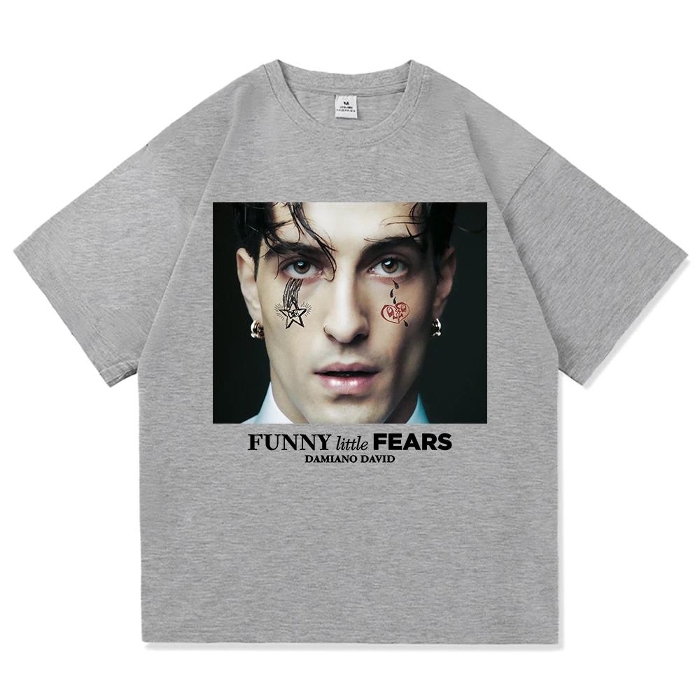 Damiano David Funny Little Fears T Shirt Women Harajuku Aesthetic Next Summer Tshirt High Quality Vintage Tees Shirts 2026 Tops