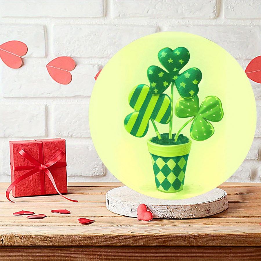 2D Flat 20cm szczęśliwy dzień św. Patryka kapelusz drewniany wiszący na ścianę dekoracja - balon samochodowy uniwersalny drewniany wisiorek świąteczny, dekoracja domu, powitalny znak na imprezę