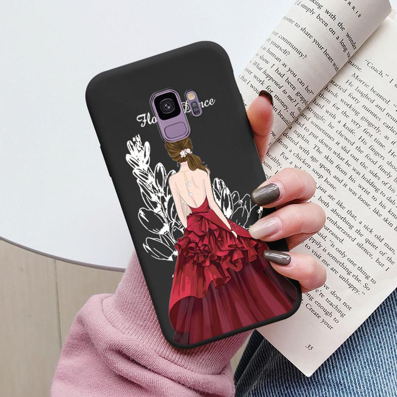 For Samsung Galaxy S9 S 9 Plus Cover Cute Cartoons Heart Cat Soft Silicone Shockproof Phone Case For Samsung S9 S9+ Funda Bumper
