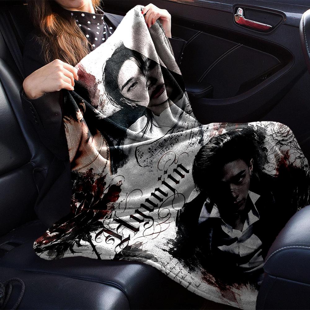 Hyunjin'S Emotional Journey Blanket Soft Throw Blanket For Home Bedroom Bed Sofa Travel Office Solid Christmas Blanket