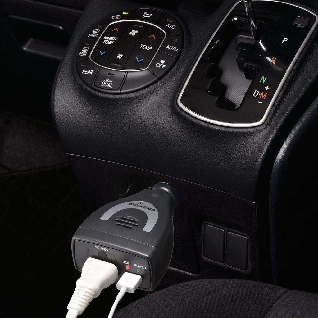 OHM 60W Car AC Inverter OSE-DA060U05-K 07-8845