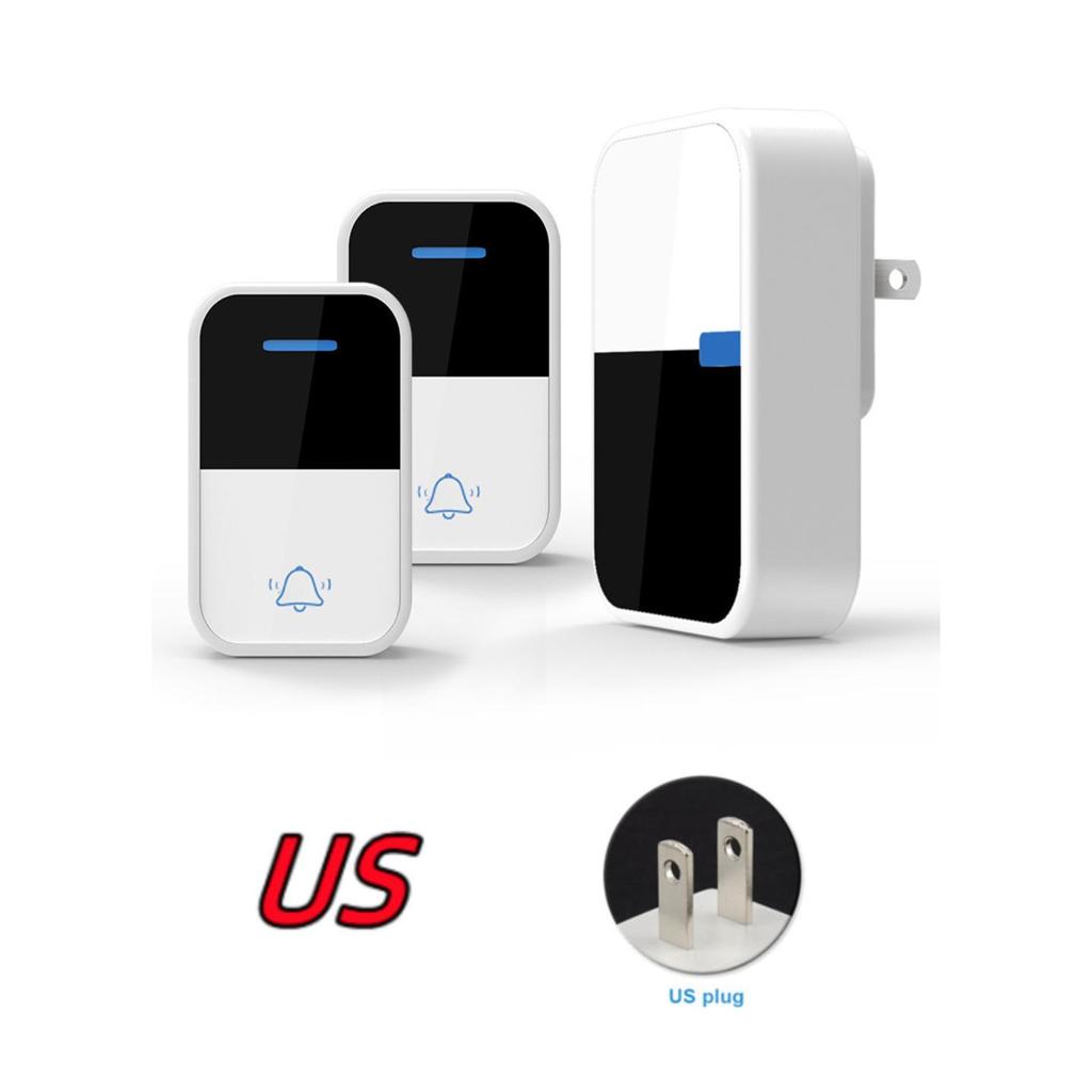 Wireless Waterproof Battery-Free Doorbell - US/EU Standard, One-to-Two Unit