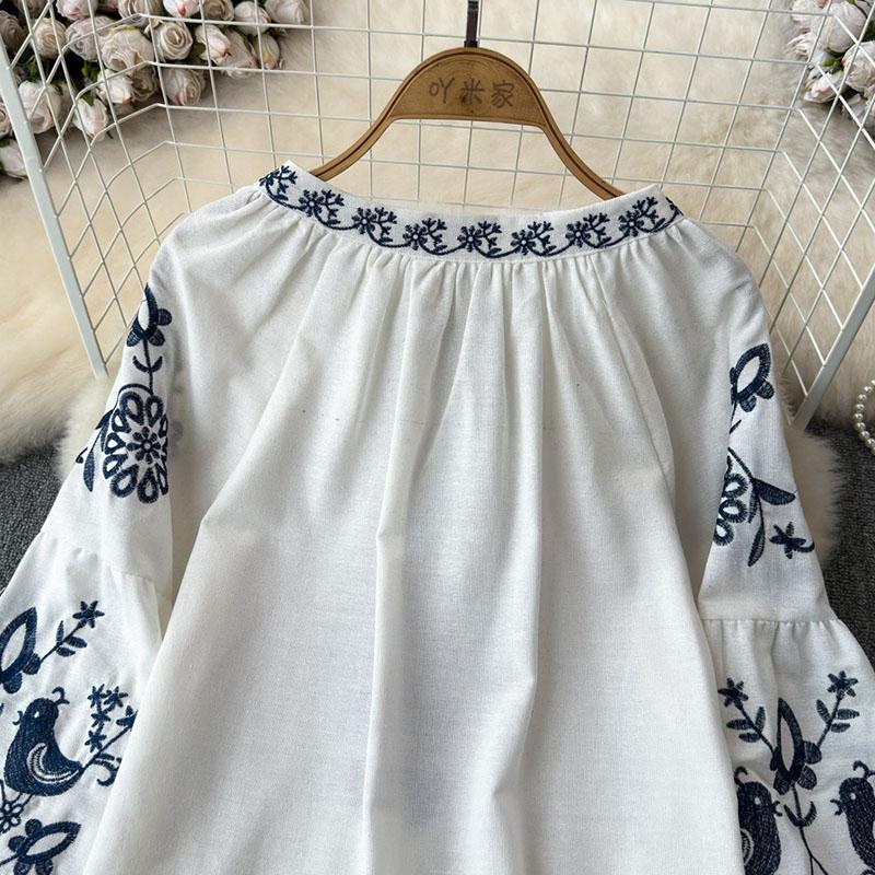 T-Shirt Tops Women Cotton Blouse Oversized Comfortable Stretch Long Sleeve T-Shirt V-Neck Loose Tops