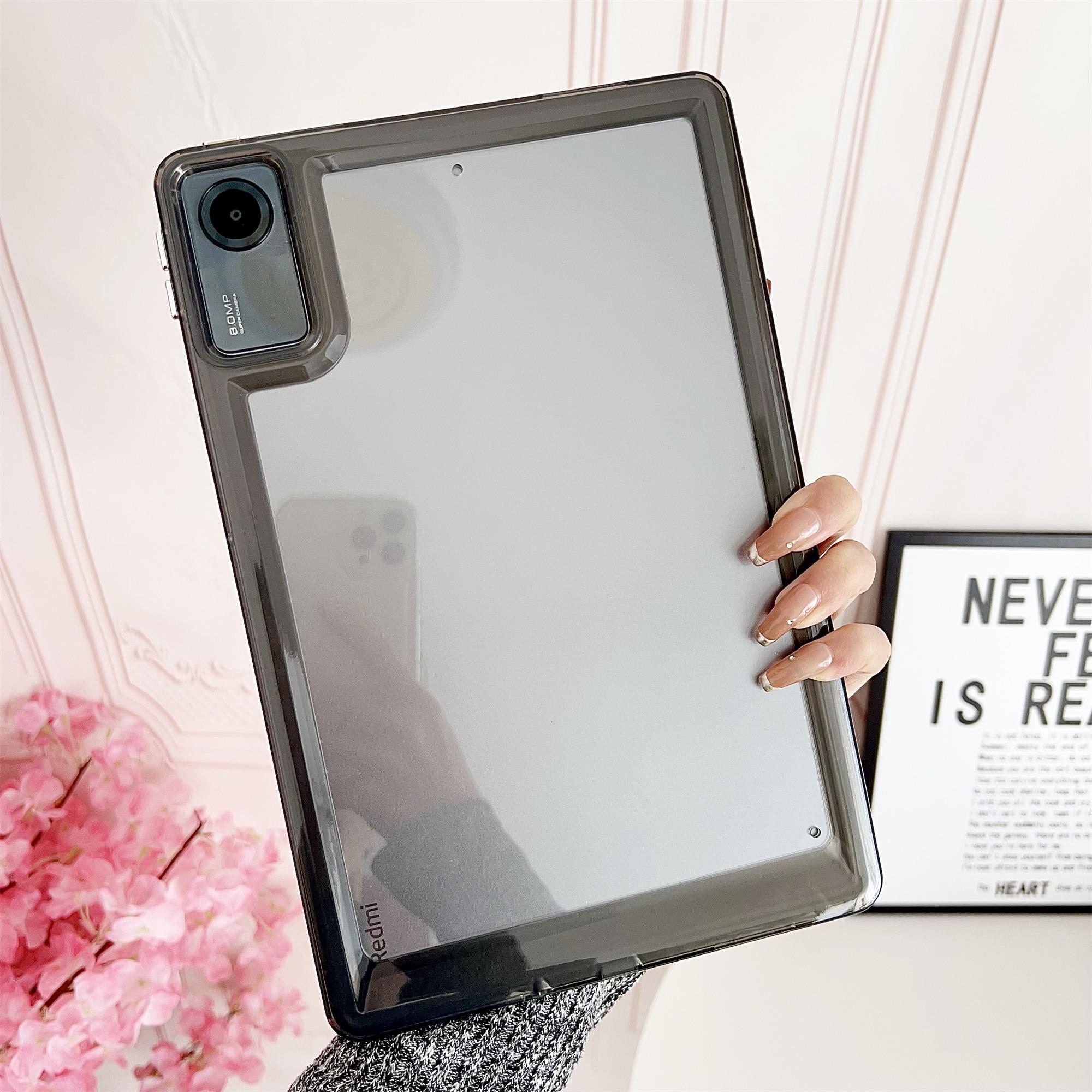 

For Xiaomi Redmi Pad SE Case Transparent Protective Back Cover Grey